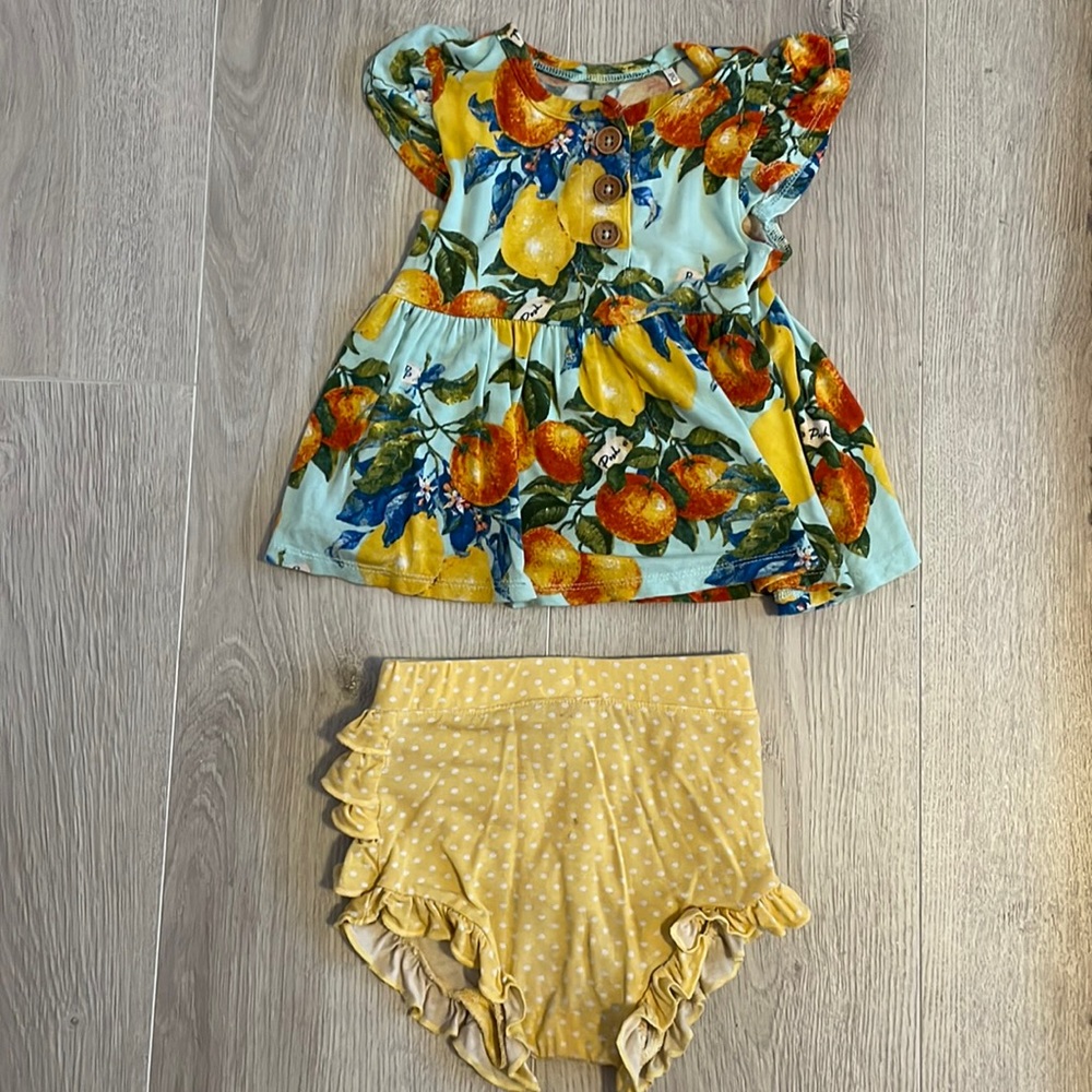 Posh Peanut Flutter Tunic & Bummies